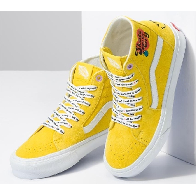 Vans Sk8-Hi Tapered Radically Happy Mens Womens - Radically Happy Yellow VN0A5KRUYLW Shoes