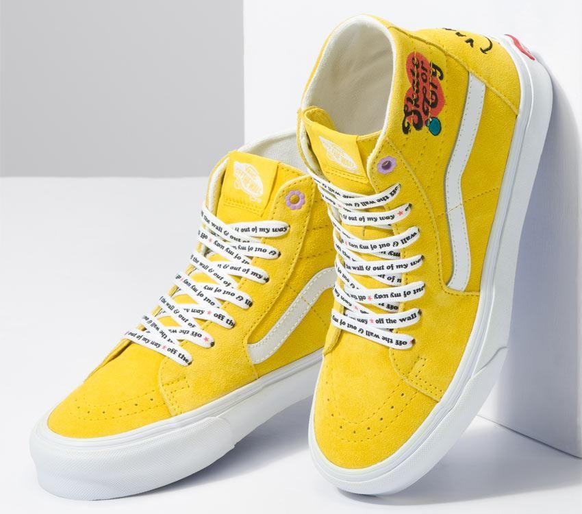 Vans Sk8-Hi Tapered Radically Happy Mens Womens - Radically Happy Yellow VN0A5KRUYLW Shoes