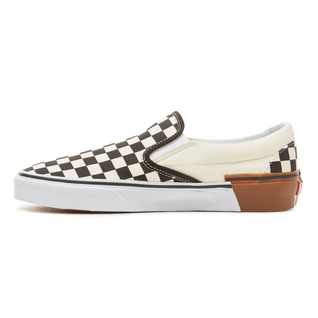 Vans Gum Block Classic Slip-On Classic Mens Womens - (Gum Block) Checkerboard VA38F7U58 Shoes