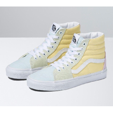 Vans Sk8-Hi Pastel Block Mens Womens - Multi/True White VN0A7Q5NATD Shoes