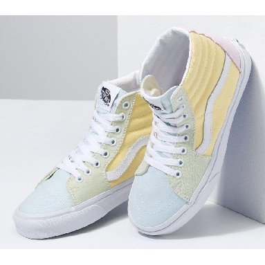 Vans Sk8-Hi Pastel Block Mens Womens - Multi/True White VN0A7Q5NATD Shoes