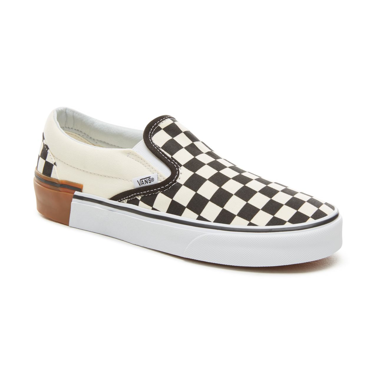 Vans Gum Block Classic Slip-On Classic Mens Womens - (Gum Block) Checkerboard VA38F7U58 Shoes