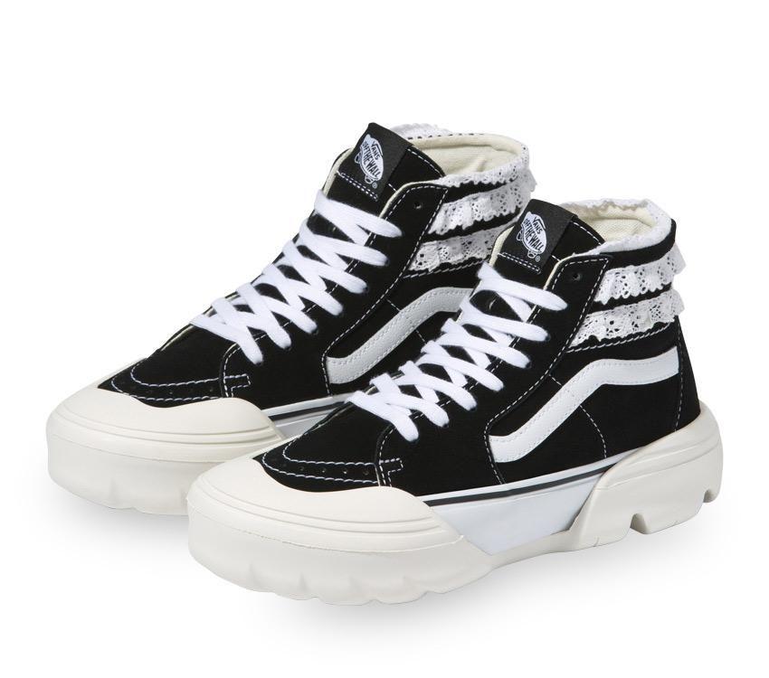 Vans x Sandy Liang Sk8-Hi Tapered Modular Mens Womens - Black/True White VN0A7Q5TB7C Shoes