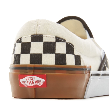 Vans Gum Block Classic Slip-On Classic Mens Womens - (Gum Block) Checkerboard VA38F7U58 Shoes