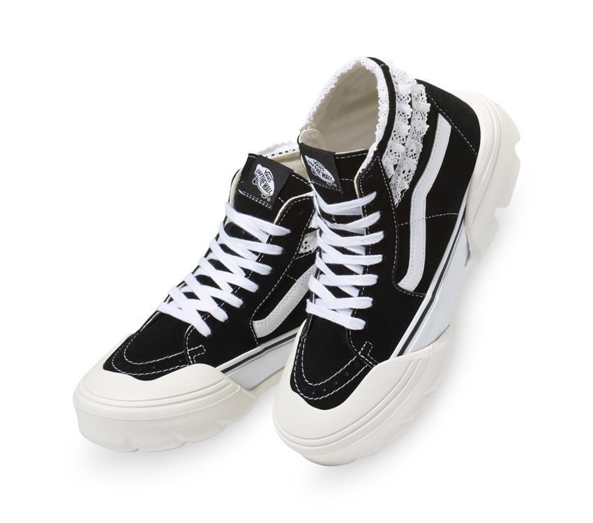 Vans x Sandy Liang Sk8-Hi Tapered Modular Mens Womens - Black/True White VN0A7Q5TB7C Shoes