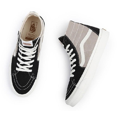 Vans Sk8-Hi Tapered Eco Theory Mens Womens - Eco Theory Multi Block Black VN0A5KRUBLK Shoes