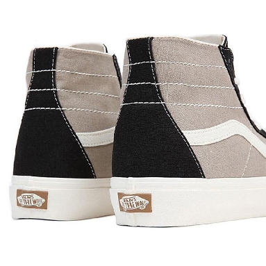 Vans Sk8-Hi Tapered Eco Theory Mens Womens - Eco Theory Multi Block Black VN0A5KRUBLK Shoes