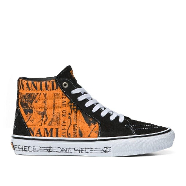 Vans X One Piece Skate Sk8-Hi Mens Womens - One Piece Wanted Nami Orange VN0A5FCCORA Shoes