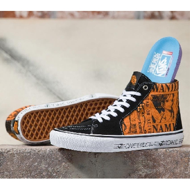 Vans X One Piece Skate Sk8-Hi Mens Womens - One Piece Wanted Nami Orange VN0A5FCCORA Shoes