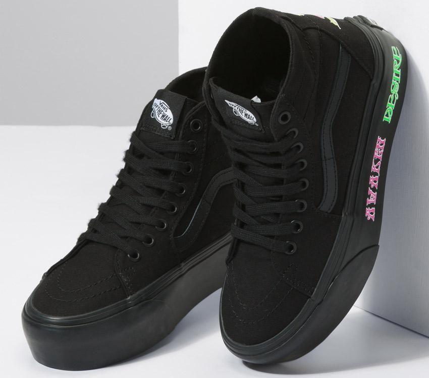 Vans Sk8-Hi Tapered Stackform Mens Womens - Morph Blackout VN0A7Q5P1OJ Shoes