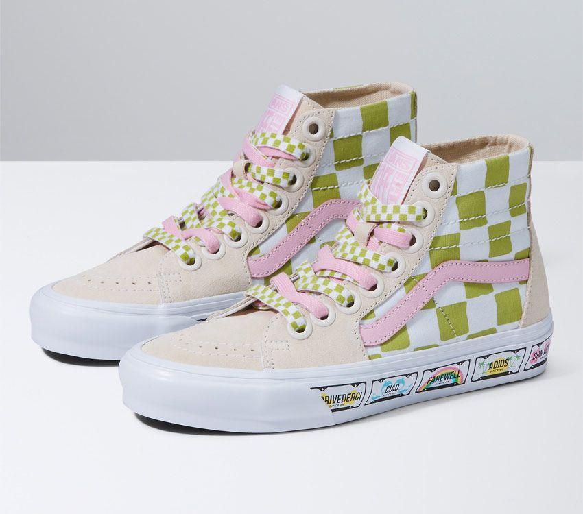 Vans X Em On Holiday Sk8-Hi Tapered Mens Womens - Em On Holiday Multi/True White VN0A5KRU6GL Shoes