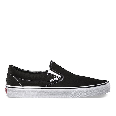 Vans Classic Slip-Ons Black/White Mens Womens - Black VN-0EYEBLK Shoes