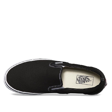 Vans Classic Slip-Ons Black/White Mens Womens - Black VN-0EYEBLK Shoes