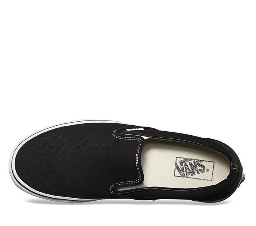 Vans Classic Slip-Ons Black/White Mens Womens - Black VN-0EYEBLK Shoes