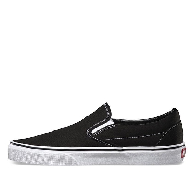 Vans Classic Slip-Ons Black/White Mens Womens - Black VN-0EYEBLK Shoes