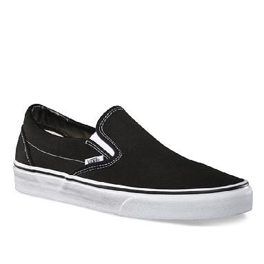 Vans Classic Slip-Ons Black/White Mens Womens - Black VN-0EYEBLK Shoes