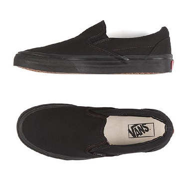 Vans Classic Slip-On Mens Womens - Black/Black VN-0EYEBKA Shoes