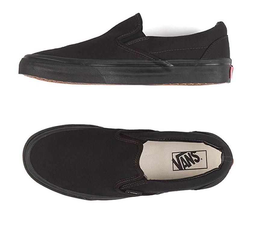 Vans Classic Slip-On Mens Womens - Black/Black VN-0EYEBKA Shoes