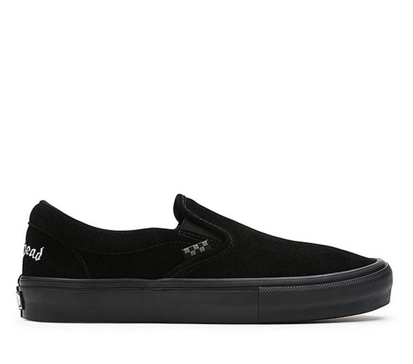 Vans X Motorhead Skate Slip On Mens Womens - Motorhead Black/Black VN0005V6BKA Shoes