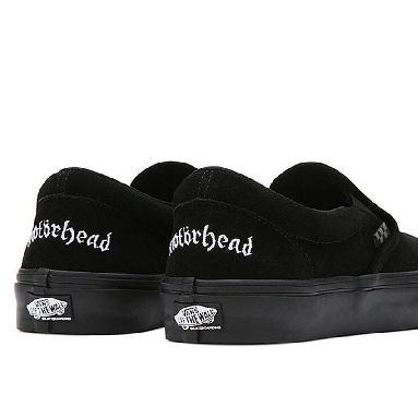 Vans X Motorhead Skate Slip On Mens Womens - Motorhead Black/Black VN0005V6BKA Shoes