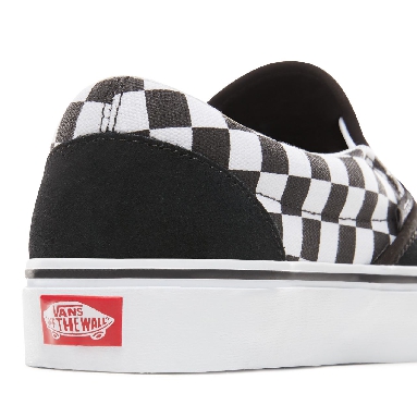 Vans Tiger Check Classic Slip-On Classic Mens Womens - (Tiger Check) Black/True White VA3UT7SJX Shoes