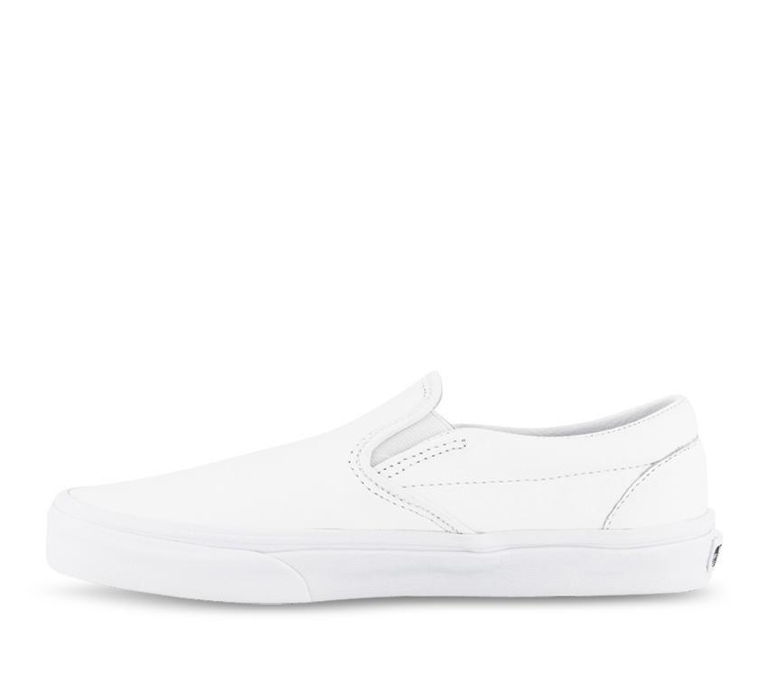 Vans CLASSIC SLIP-ON (PREMIUM LEATHER) Mens Womens - True White VN0A5AO8W00 Shoes