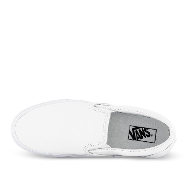 Vans CLASSIC SLIP-ON (PREMIUM LEATHER) Mens Womens - True White VN0A5AO8W00 Shoes