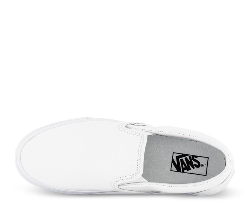 Vans CLASSIC SLIP-ON (PREMIUM LEATHER) Mens Womens - True White VN0A5AO8W00 Shoes