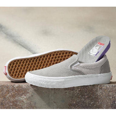 Vans Skate Slip-On Mens Womens - Cloud VN0A5FCACOI Shoes