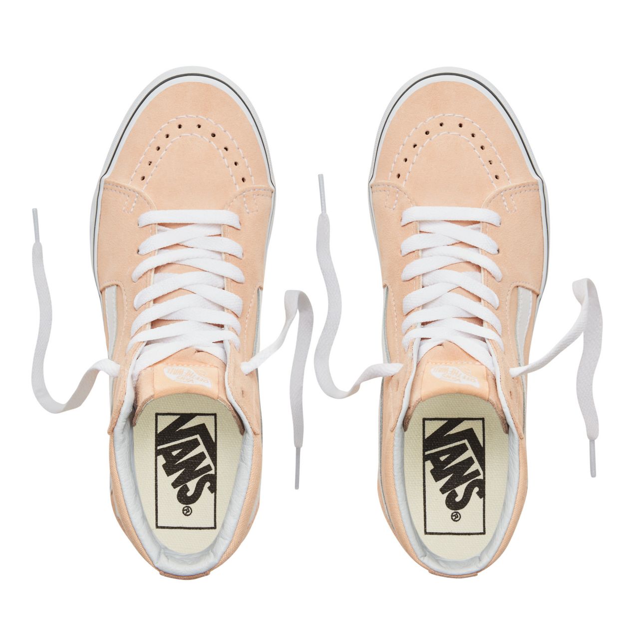 Vans Color Theory Sk8-Hi Classic (Unisex) Mens Womens - Bleached Apricot/True White VA38GEU5Y Shoes