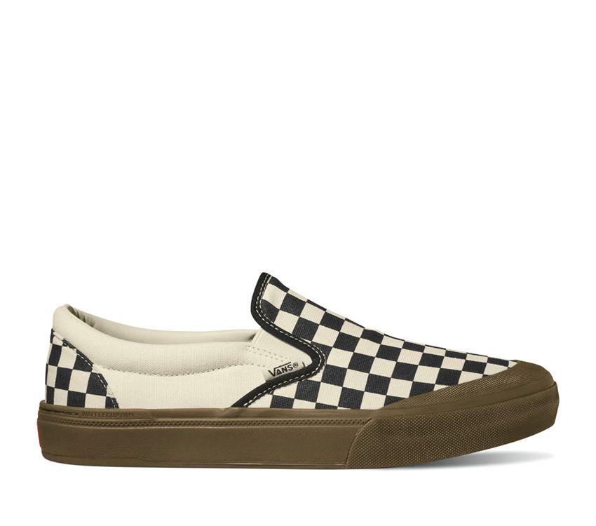 Vans Skate Slip-On Checkerboard Mens Womens - Checkerboard Black/Dark Gum VN0005V139L Shoes