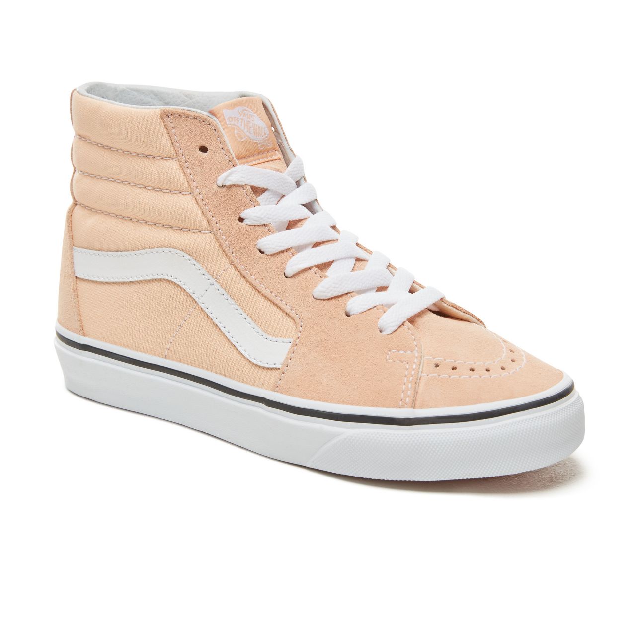 Vans Color Theory Sk8-Hi Classic (Unisex) Mens Womens - Bleached Apricot/True White VA38GEU5Y Shoes