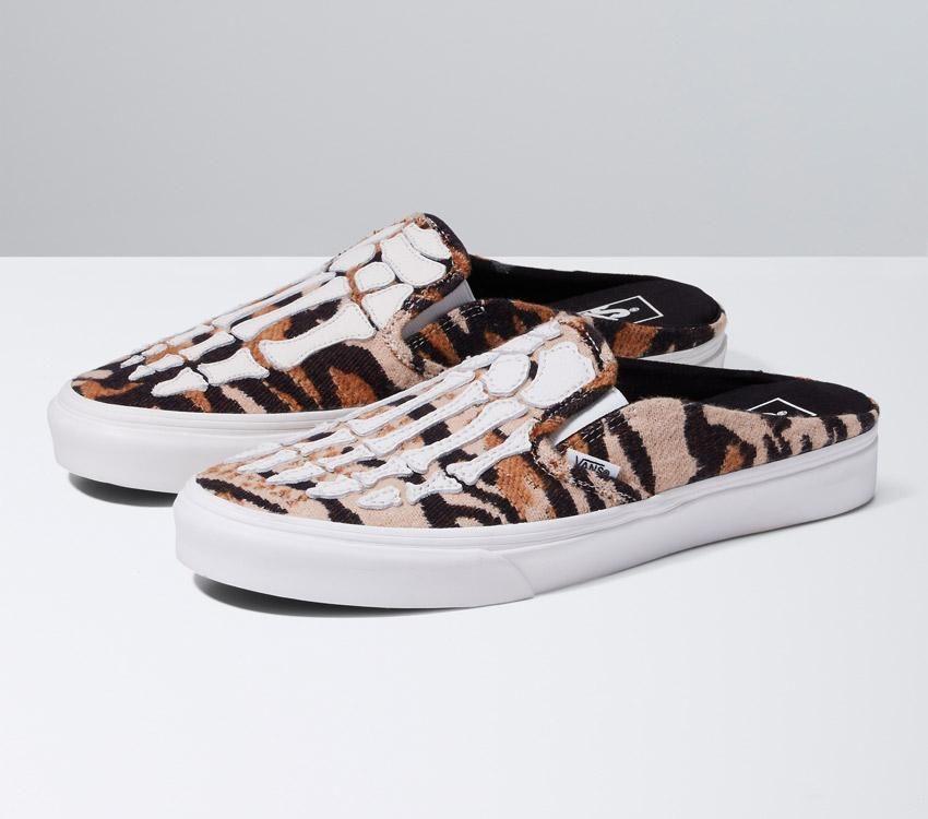 Vans Classic Slip-On Mule Hazy Bones Mens Womens - Hazy Bones Blanc De Blanc VN0A4P3UJVY Shoes