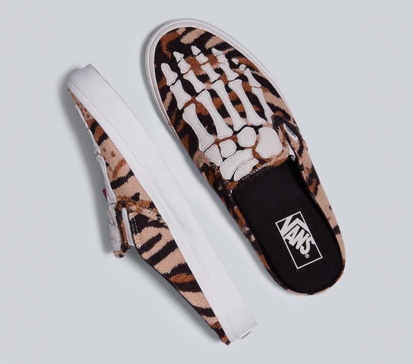 Vans Classic Slip-On Mule Hazy Bones Mens Womens - Hazy Bones Blanc De Blanc VN0A4P3UJVY Shoes