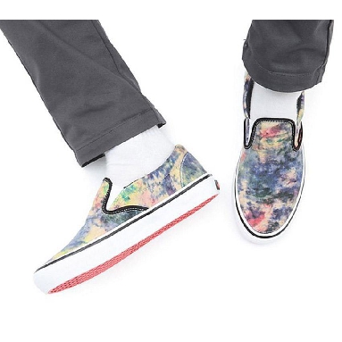 Vans Skate Slip-On Tie-Dye Mens Womens - Tie-Dye Terry Black/Multi VN0A5FCABML Shoes