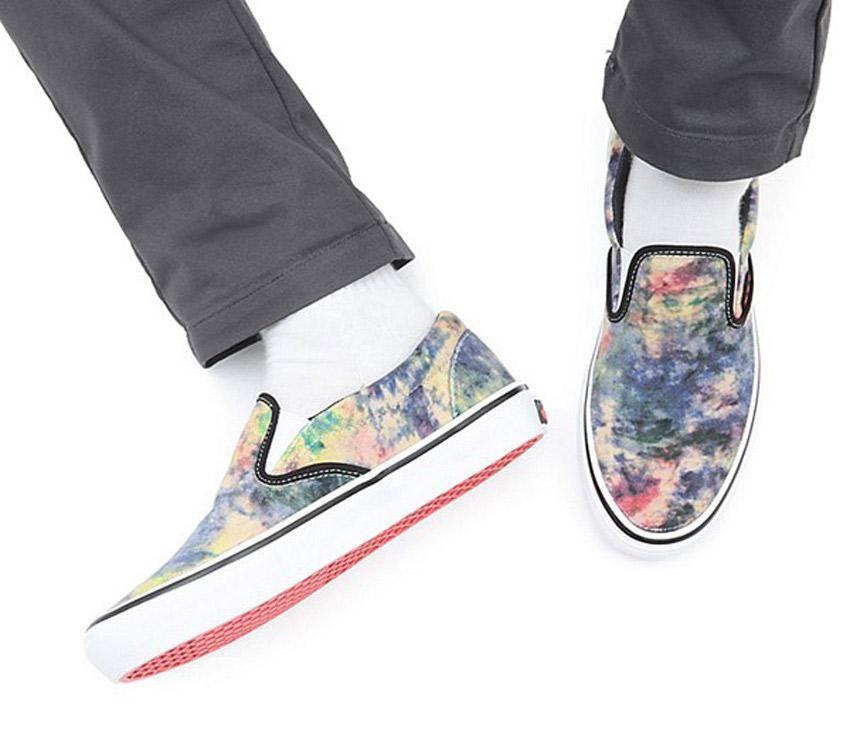 Vans Skate Slip-On Tie-Dye Mens Womens - Tie-Dye Terry Black/Multi VN0A5FCABML Shoes