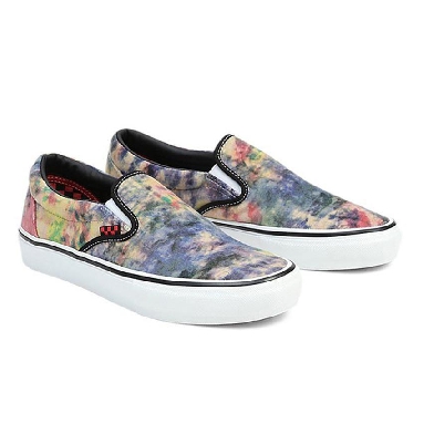 Vans Skate Slip-On Tie-Dye Mens Womens - Tie-Dye Terry Black/Multi VN0A5FCABML Shoes