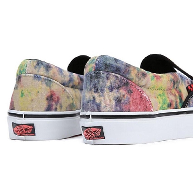 Vans Skate Slip-On Tie-Dye Mens Womens - Tie-Dye Terry Black/Multi VN0A5FCABML Shoes