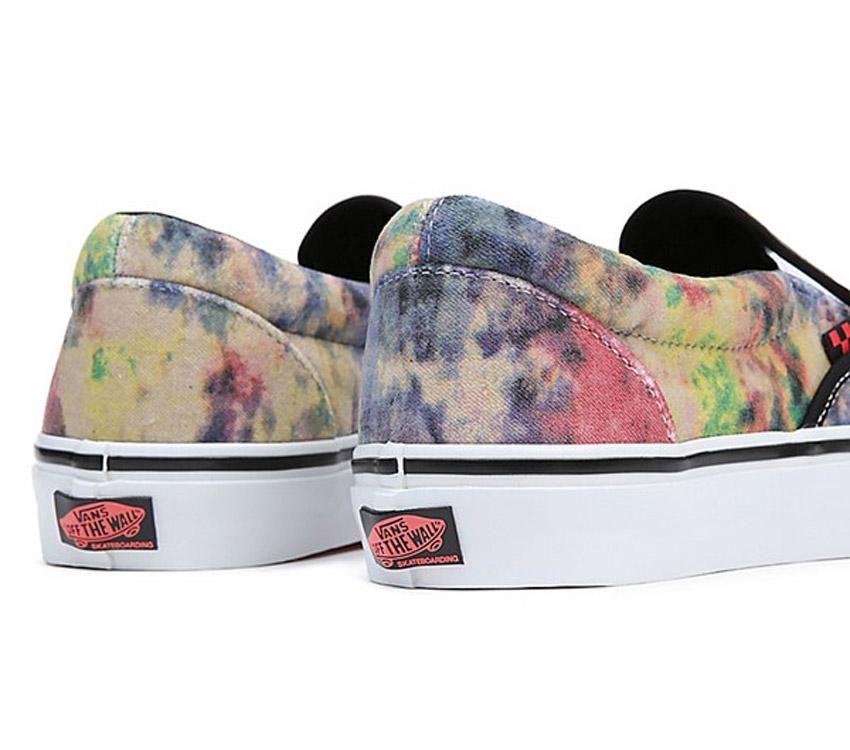 Vans Skate Slip-On Tie-Dye Mens Womens - Tie-Dye Terry Black/Multi VN0A5FCABML Shoes