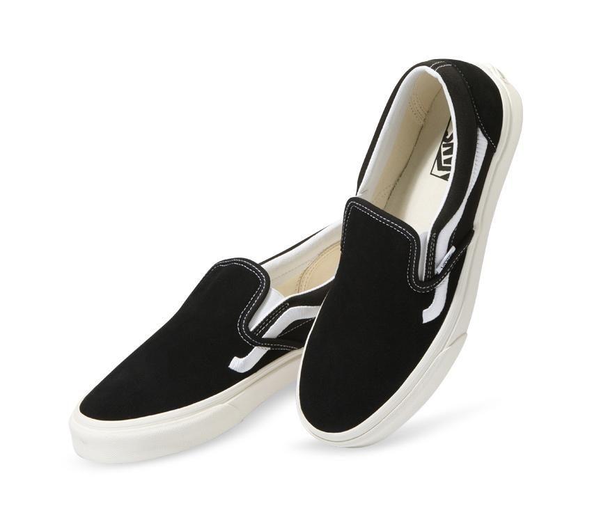 Vans CLASSIC SLIP-ON SIDESTRIPE Mens Womens - Sidestripe Black VN0A5JMHBL8 Shoes