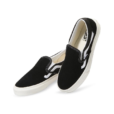 Vans CLASSIC SLIP-ON SIDESTRIPE Mens Womens - Sidestripe Black VN0A5JMHBL8 Shoes