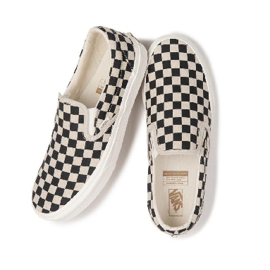 Vans Classic Slip-On Eco Theory Mens Womens - Eco Theory Checkerboard VN0A5JMH705 Shoes