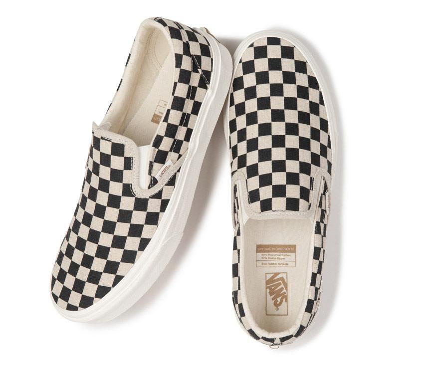 Vans Classic Slip-On Eco Theory Mens Womens - Eco Theory Checkerboard VN0A5JMH705 Shoes