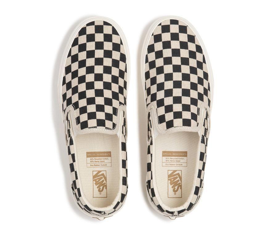 Vans Classic Slip-On Eco Theory Mens Womens - Eco Theory Checkerboard VN0A5JMH705 Shoes