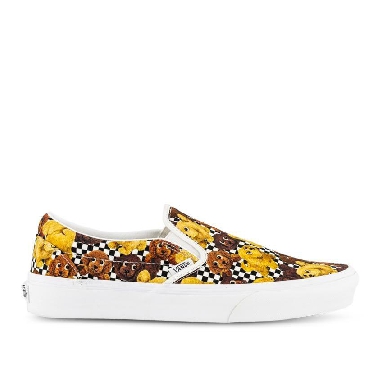 Vans Classic Slip-On Pets Checkerboard Mens Womens - Animal Checkerboard Potting Soil VN0A7VCFDMV Shoes