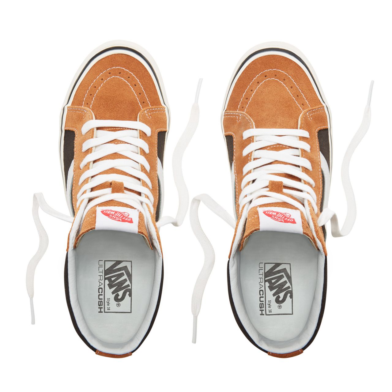 Vans Anaheim Factory Sk8-Hi 38 Dx Classic Mens Womens - (Anaheim Factory) Og Hart Brown/Og Black VN0A38GFUQ2 Shoes