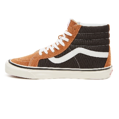 Vans Anaheim Factory Sk8-Hi 38 Dx Classic Mens Womens - (Anaheim Factory) Og Hart Brown/Og Black VN0A38GFUQ2 Shoes