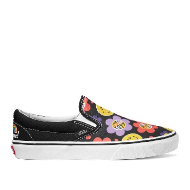 Vans Classic Slip-On Radically Happy Mens Womens - Radically Happy Black Multi VN0A5JMH0ZB Shoes