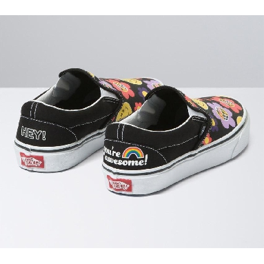 Vans Classic Slip-On Radically Happy Mens Womens - Radically Happy Black Multi VN0A5JMH0ZB Shoes