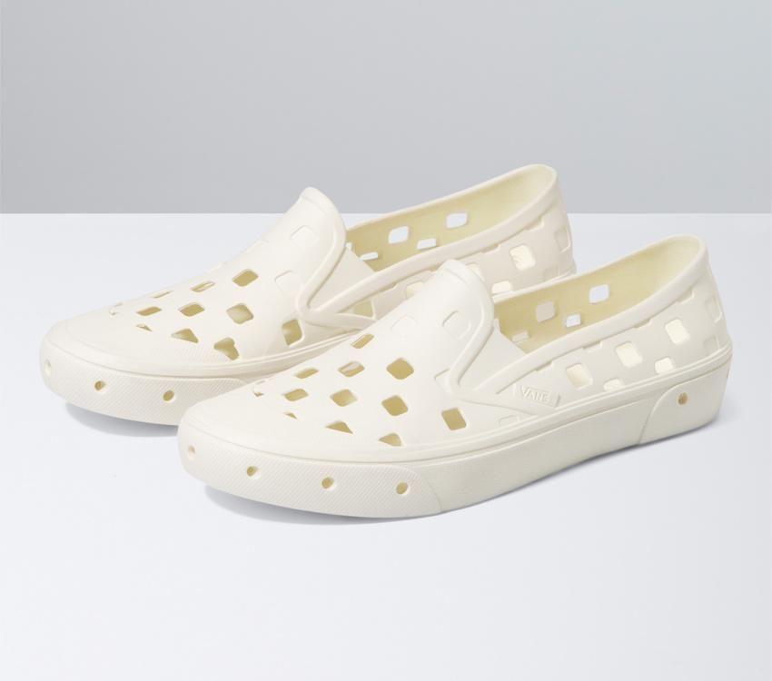 Vans Slip-On Trk Mens Womens - Marshmallow VN0A5HF8FS8 Shoes